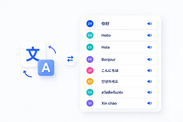 多语文字转换